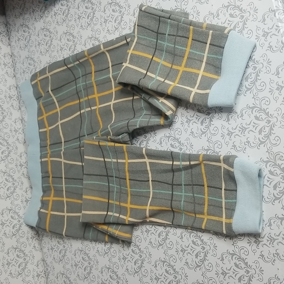 NWT Dot dot smile slate plaid joggers - Picture 8 of 8